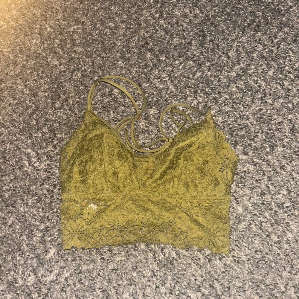 Victoria's Secret PINK Olive Lace Bralette